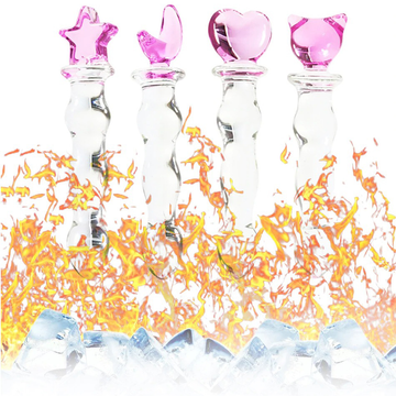 Crystal Glass Dildo for Women / Anal Butt Plug Vibrator Beads / Adult Sex Penis - EVE's SECRETS